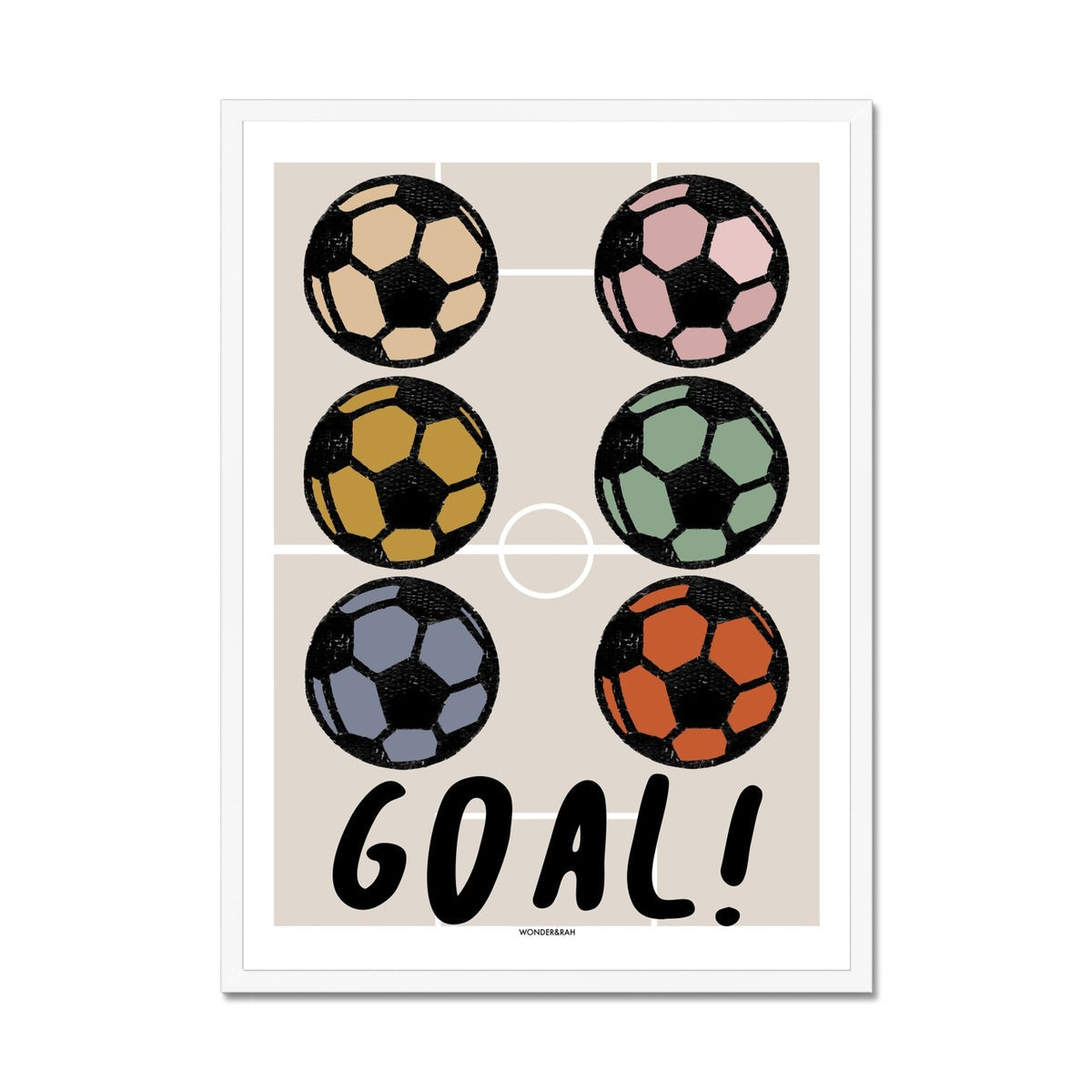 Muted Tones Goal! Children's Print