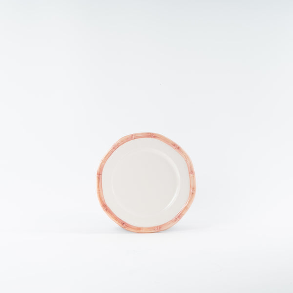 Bamboo Collection Ceramic Plate - Pink