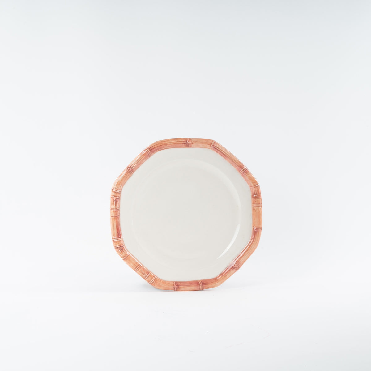 Bamboo Collection Ceramic Plate - Pink