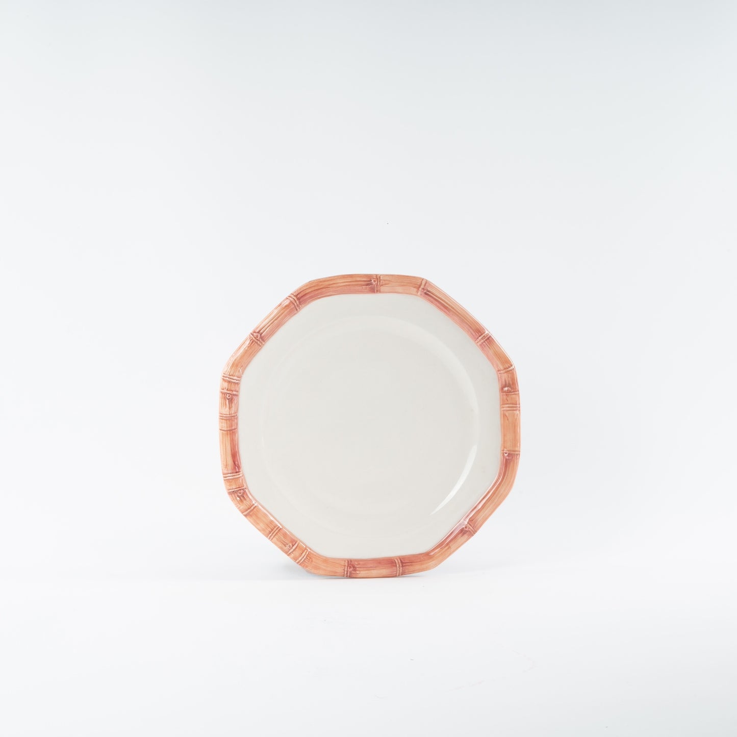 Bamboo Collection Ceramic Plate - Pink