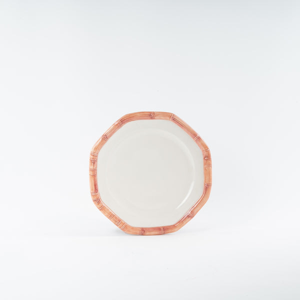 Bamboo Collection Ceramic Plate - Pink