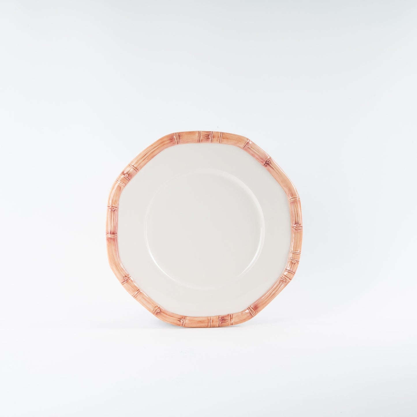 Bamboo Collection Ceramic Plate - Pink