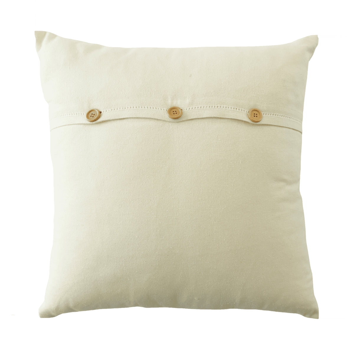 Hand Embroidered Silk Pillow Cover  20" x 20"