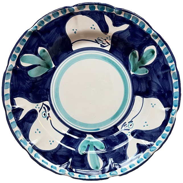 Amalfi Pasta Plate 25cm Blue Whale