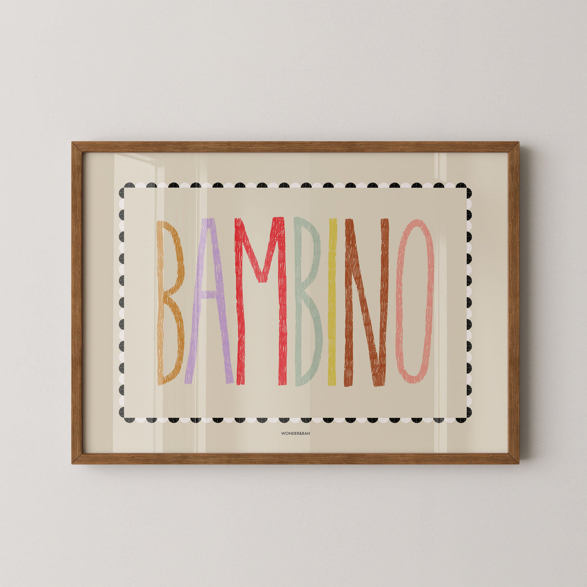 Bambino Neutral Nursery Print