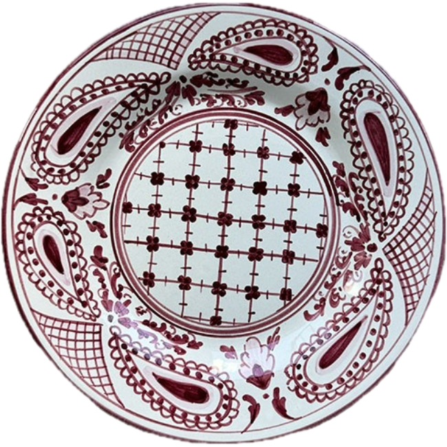 Bandana Bordeaux Plate 20cm