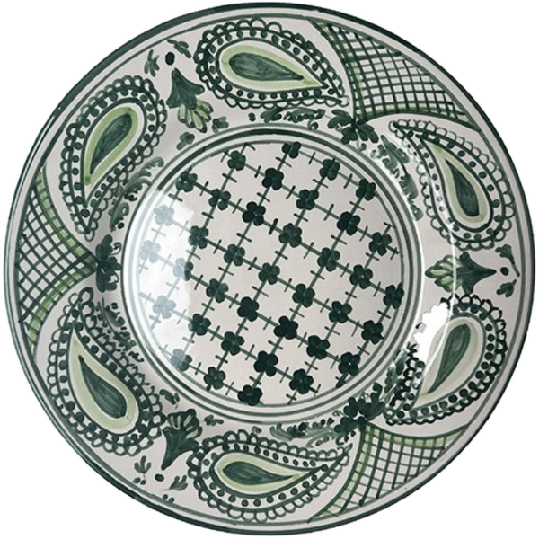 Bandana Green Plate 25cm