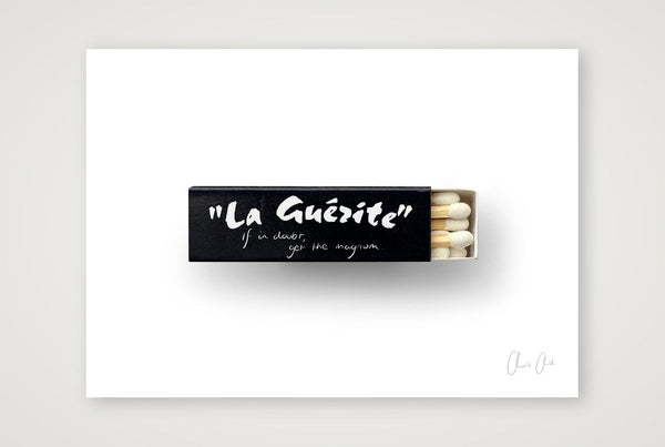 Matchbox at La Guerite — A4 (30×21cm, 12×8") Print only