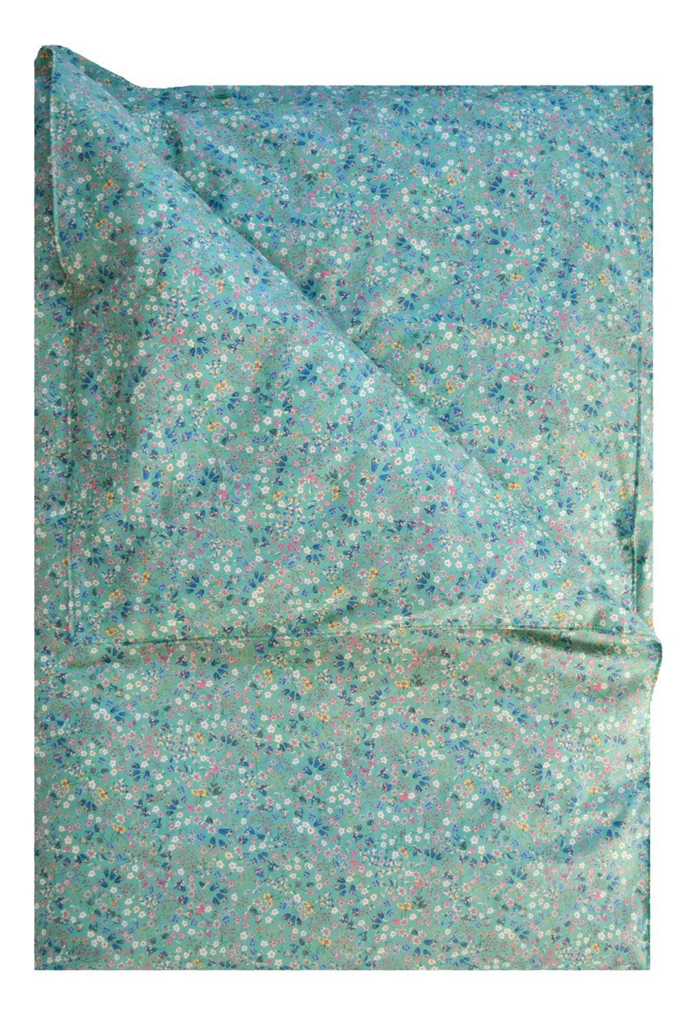 Duvet Set made with Liberty Fabric DONNA LEIGH GREEN - Coco & Wolf