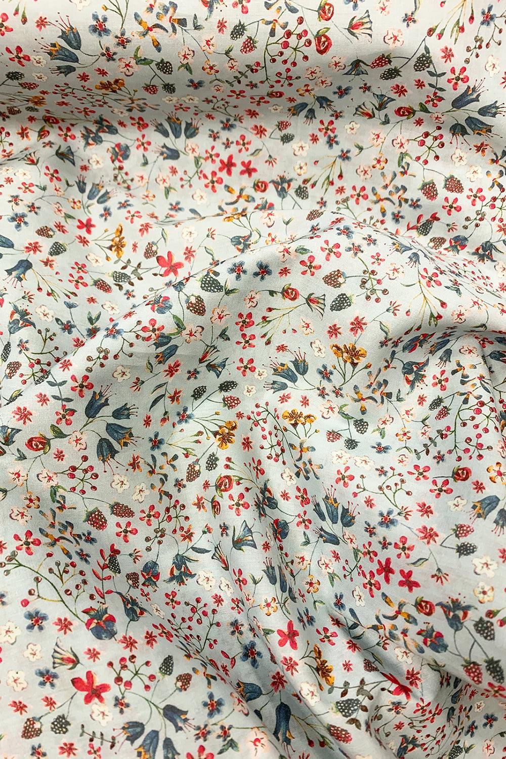 Duvet Set made with Liberty Fabric DONNA LEIGH DUCK EGG - Coco & Wolf