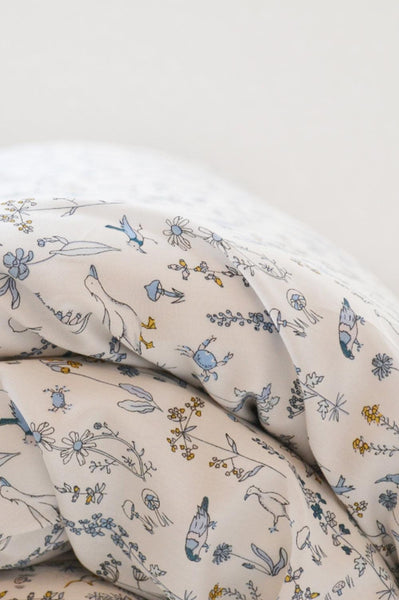 Duvet Set made with Liberty Fabric THEO BLUE - Coco & Wolf