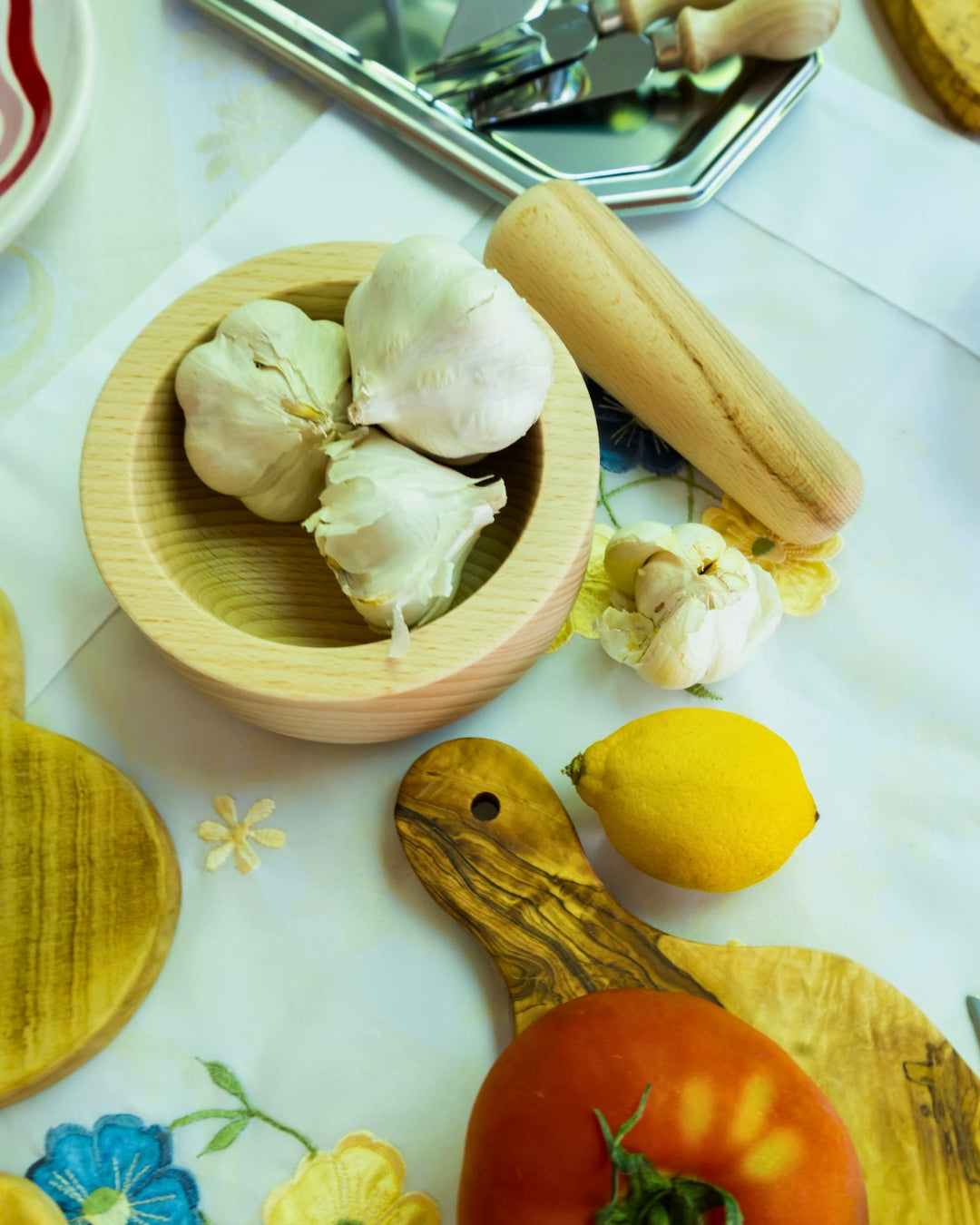 Italian Beech Wood Mortar and Pestle