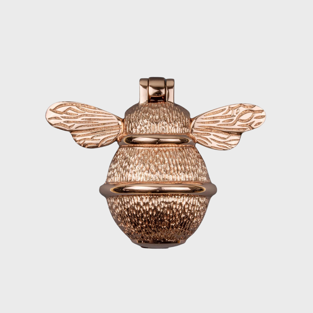 Brass Bee Door Knocker - Rose Gold Finish