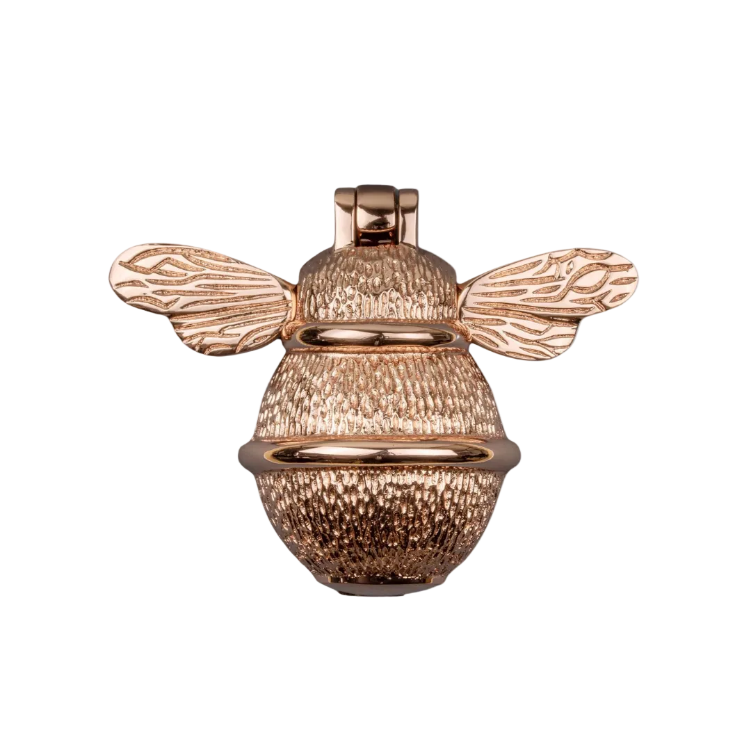 Brass Bee Door Knocker - Rose Gold Finish