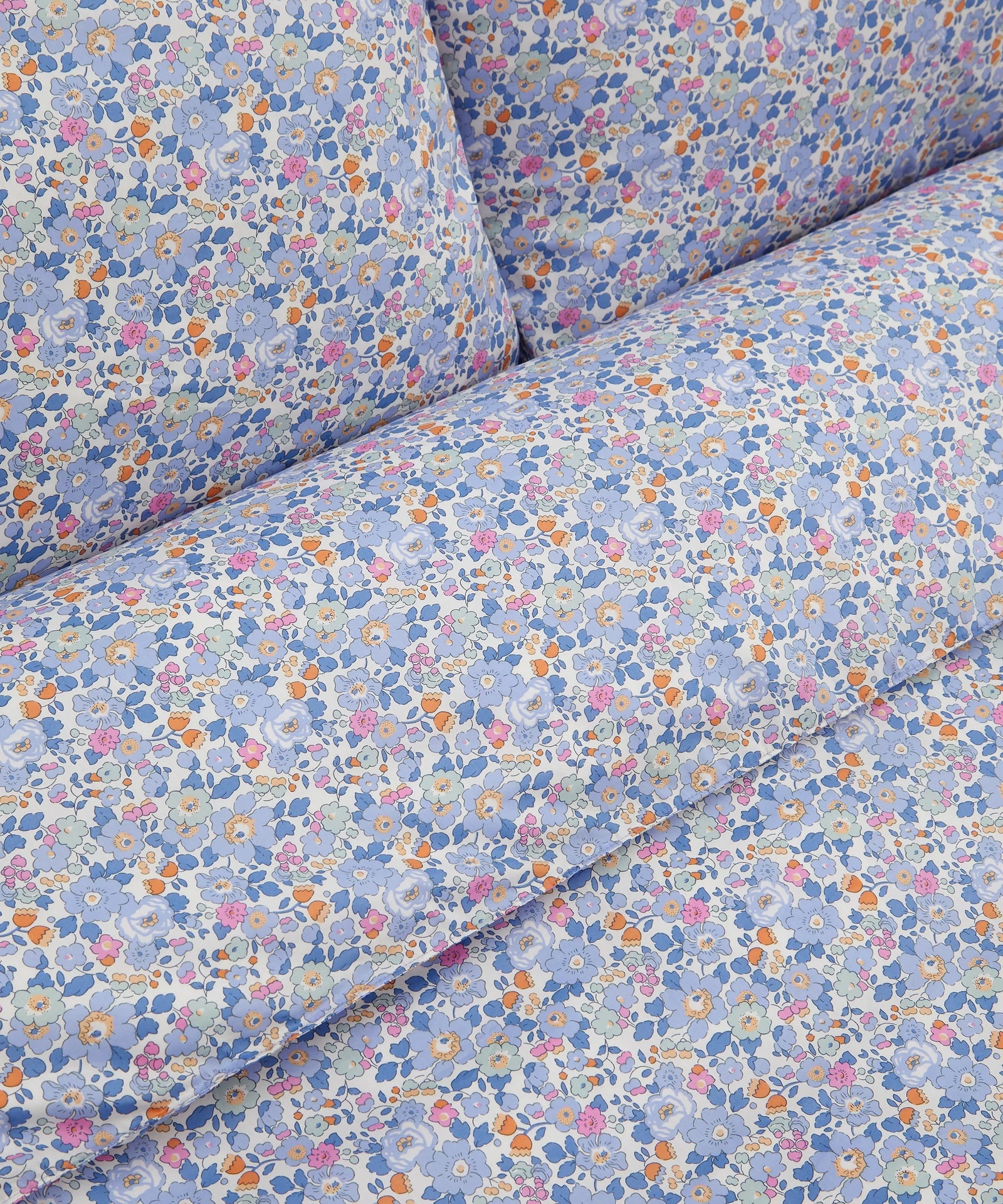 Duvet Set Made With Liberty Fabric Betsy Lavender Blue