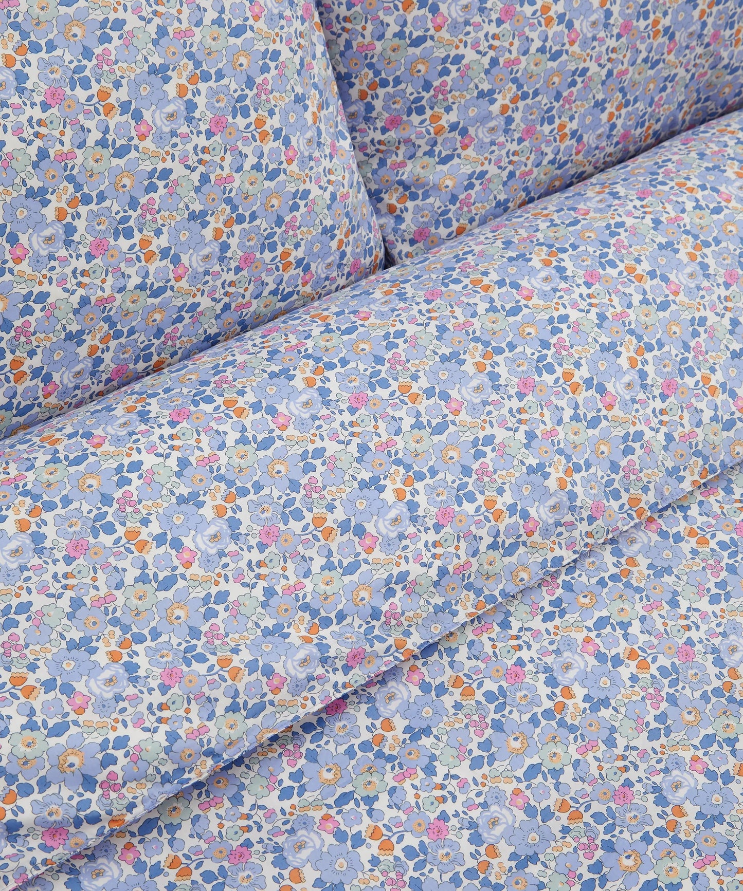 Duvet Set Made With Liberty Fabric Betsy Lavender Blue
