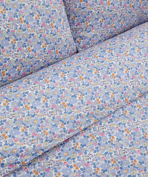 Duvet Set Made With Liberty Fabric Betsy Lavender Blue