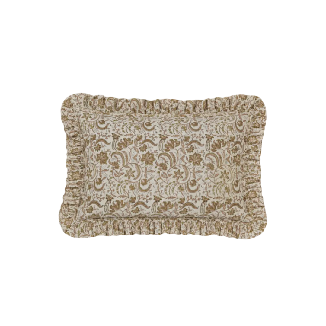 The Betsy Floral Frill Cushion