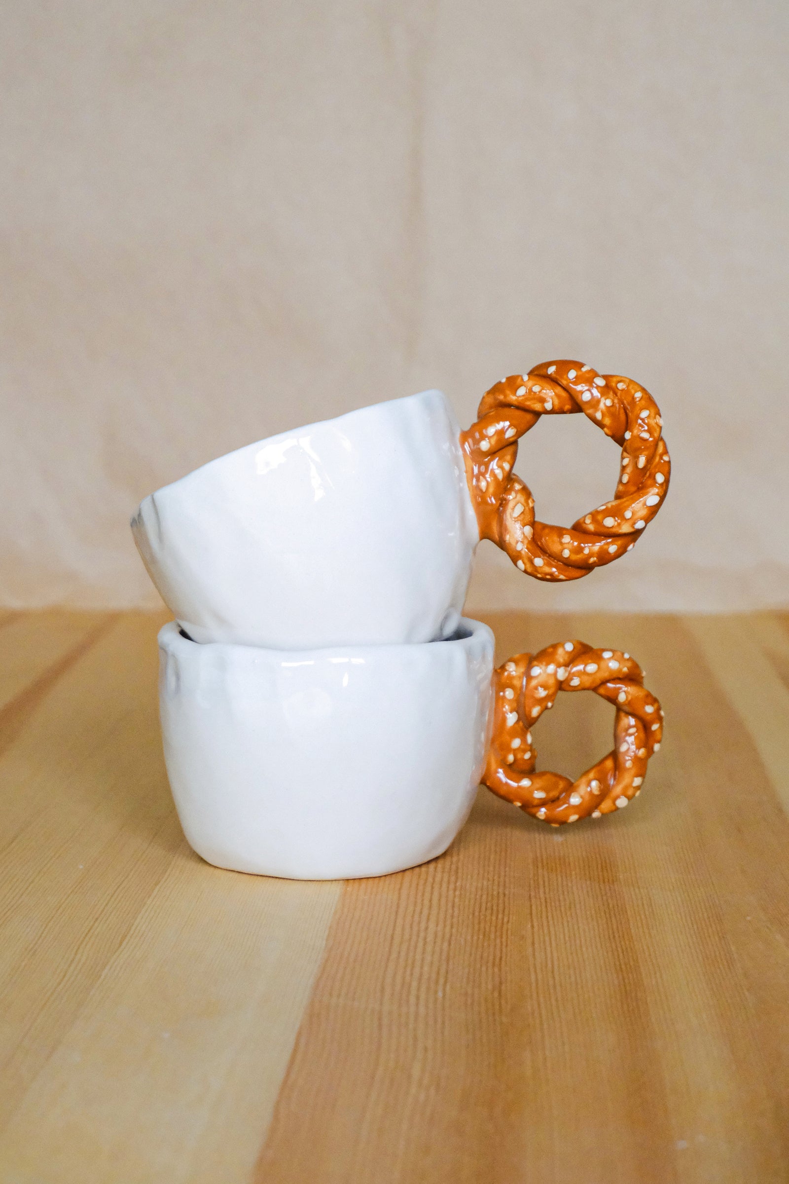 Handmade Ceramic Bagel Mug