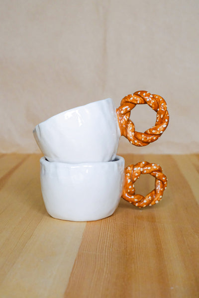 Handmade Ceramic Bagel Mug