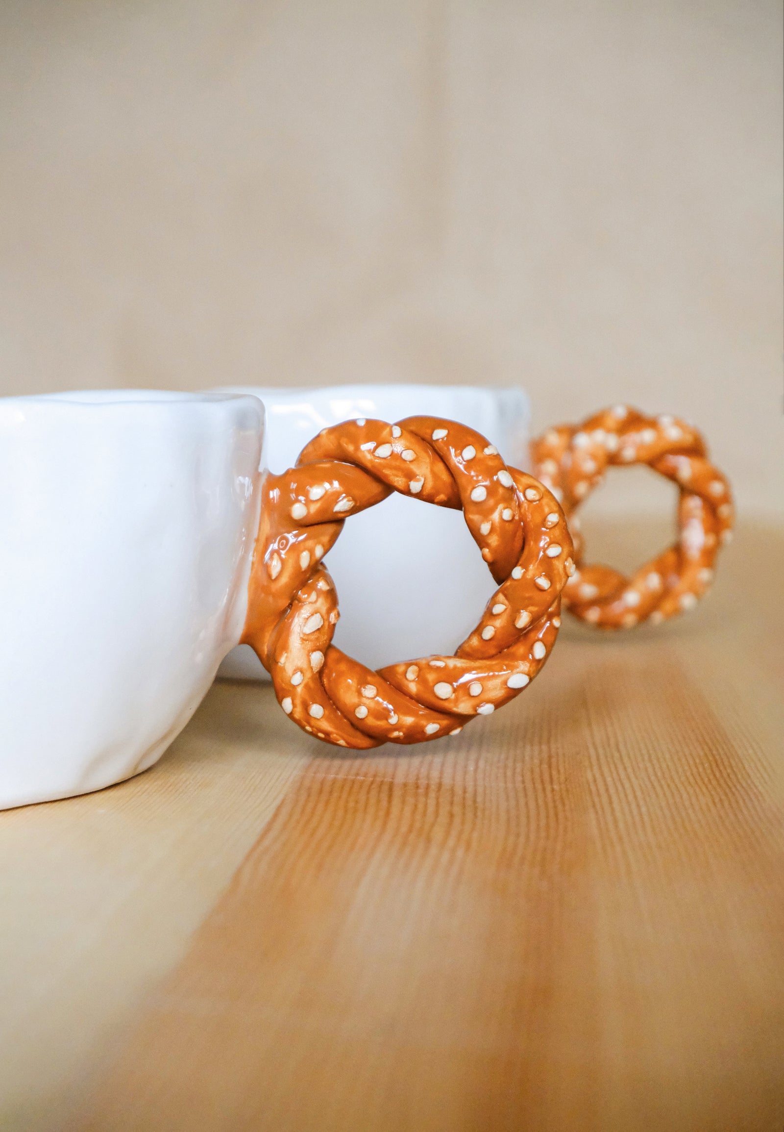 Handmade Ceramic Bagel Mug