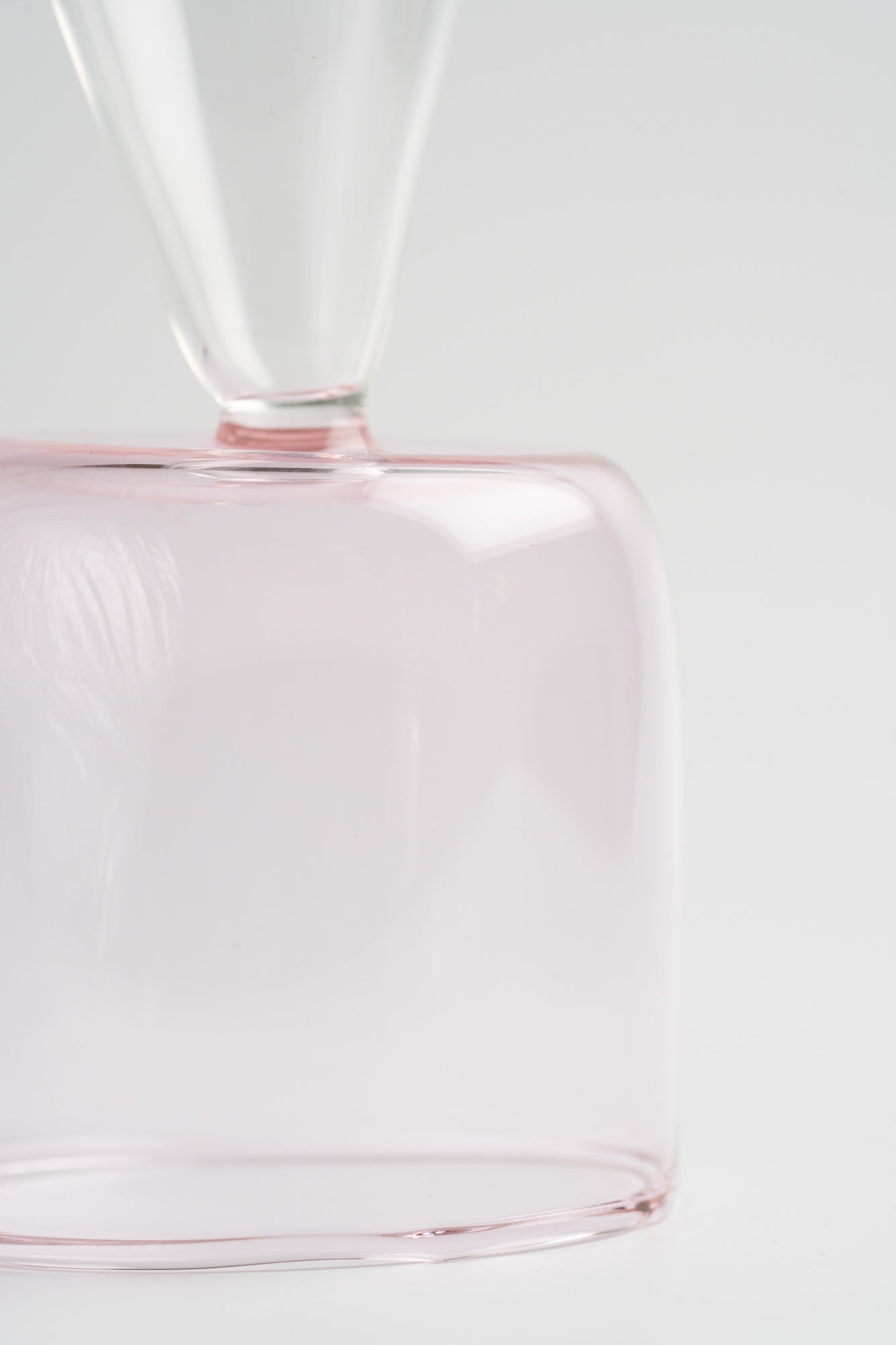 Bical Glass, Pink & Clear