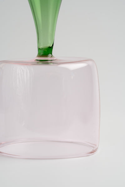 Bical Glass, Green & Pink