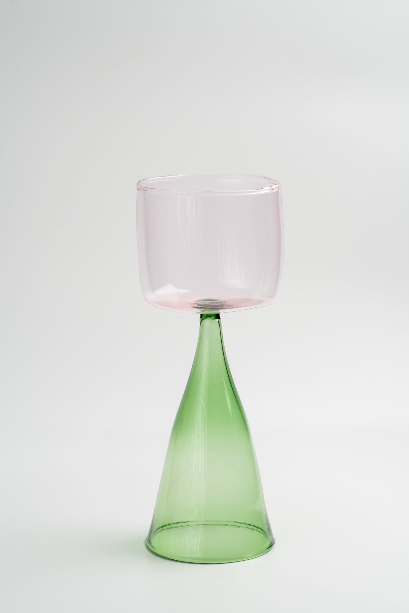 Bical Glass, Green & Pink