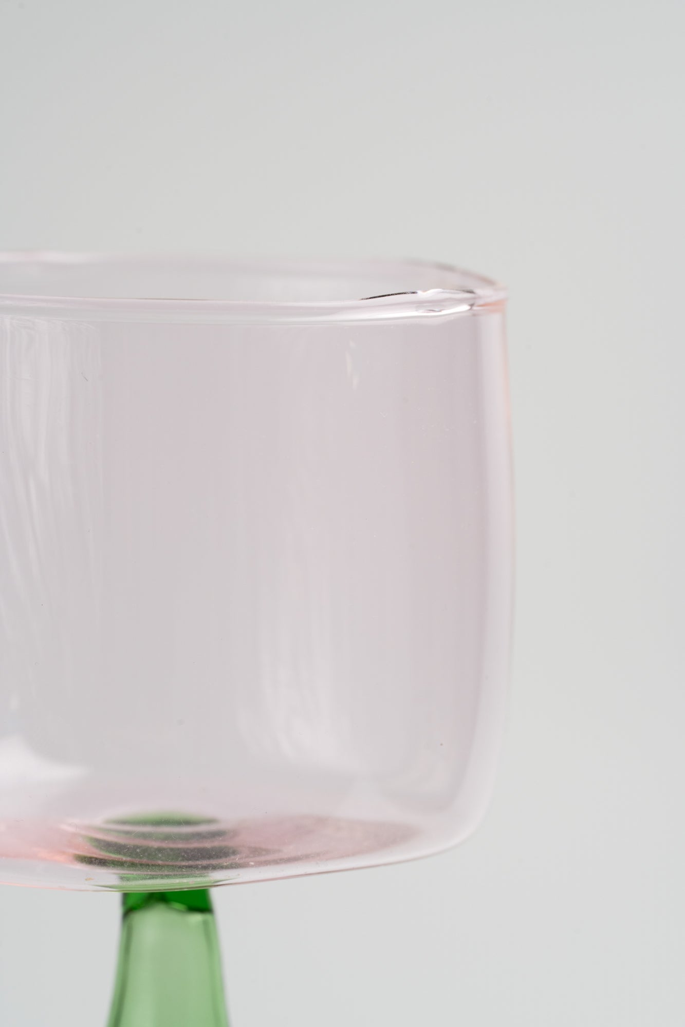 Bical Glass, Green & Pink