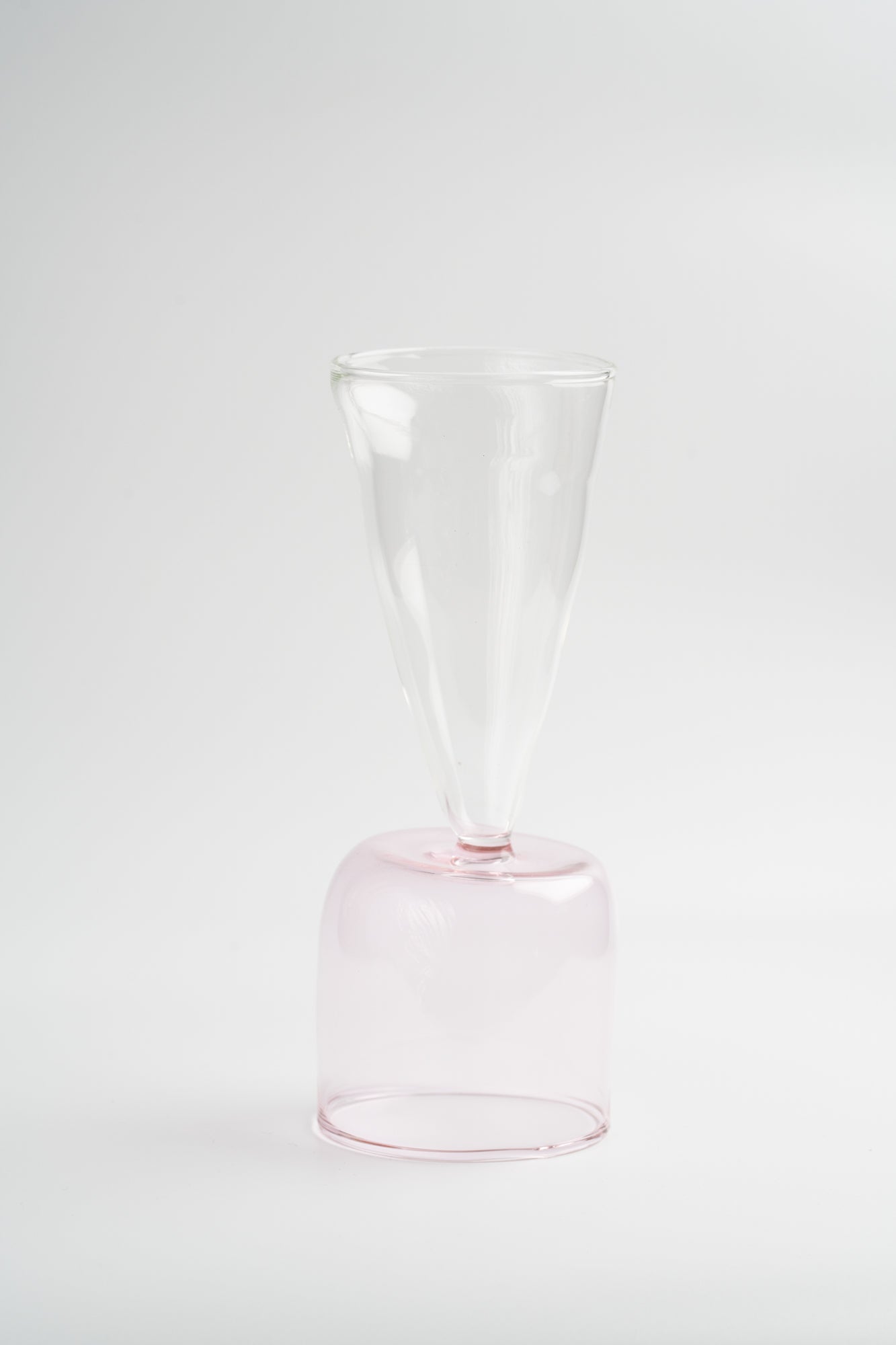 Bical Glass, Pink & Clear