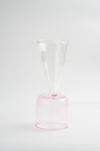 Bical Glass, Pink & Clear