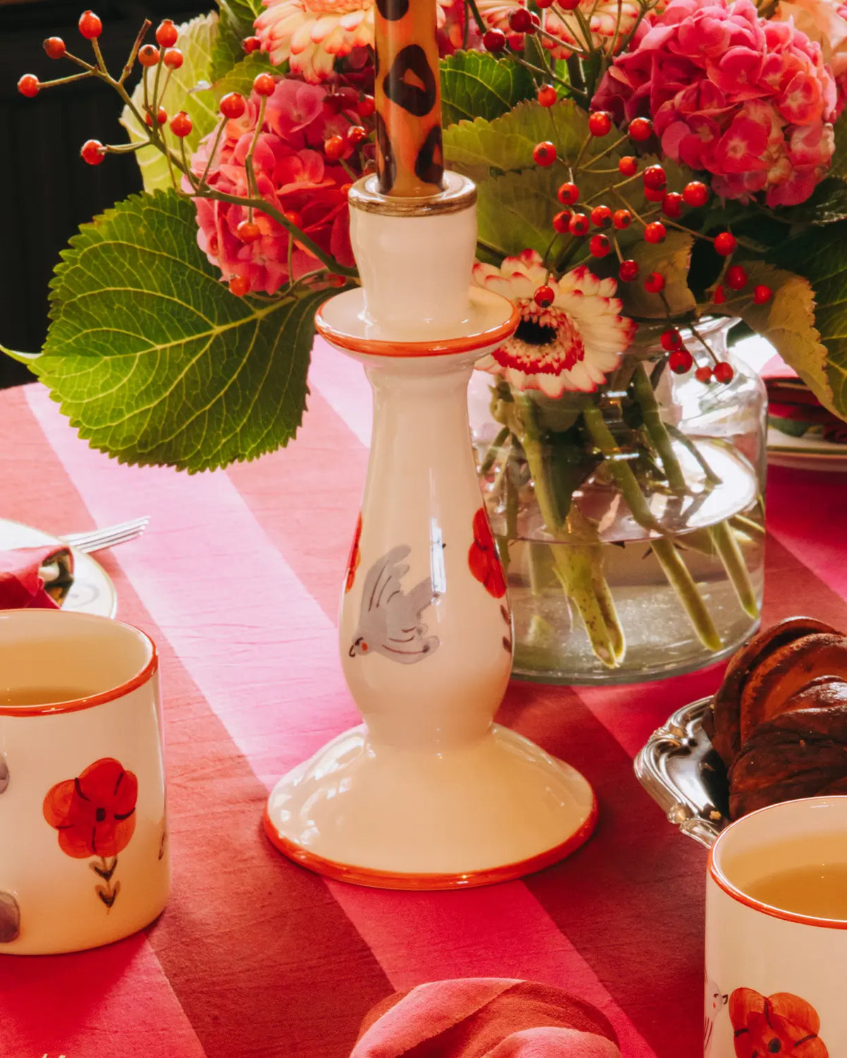 Bloom & Bird Candle Holder
