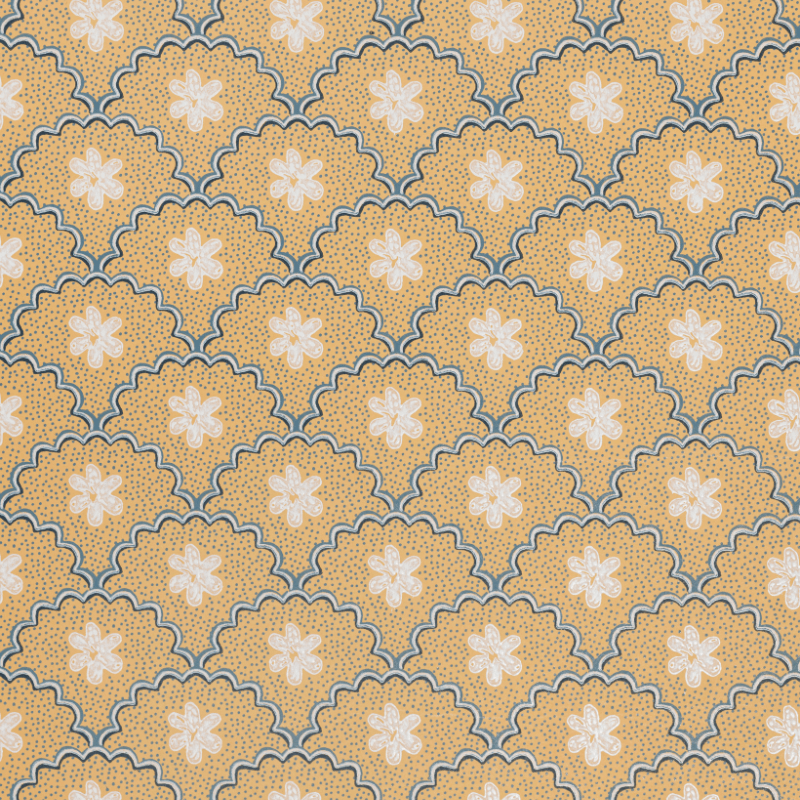Daisy Scallops Wallpaper
