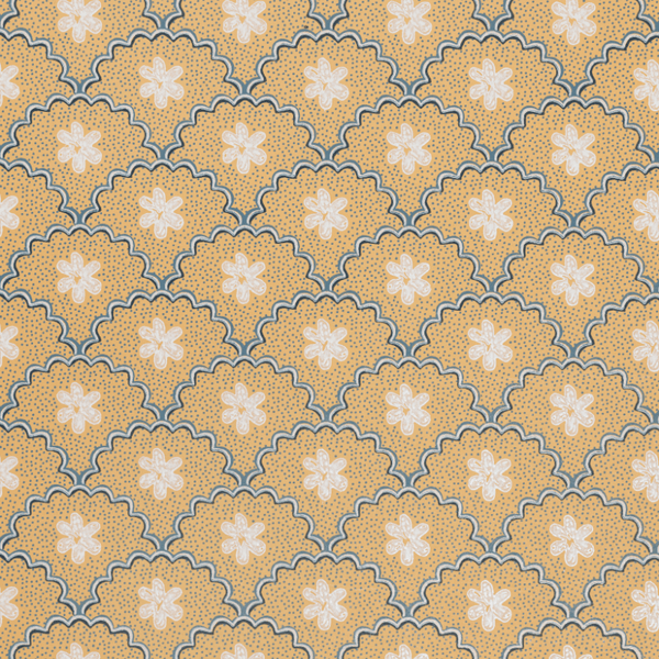 Daisy Scallops Wallpaper