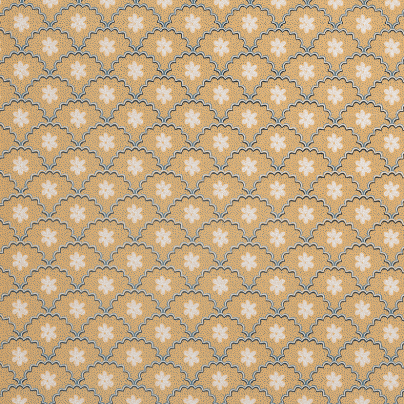 Daisy Scallops Wallpaper