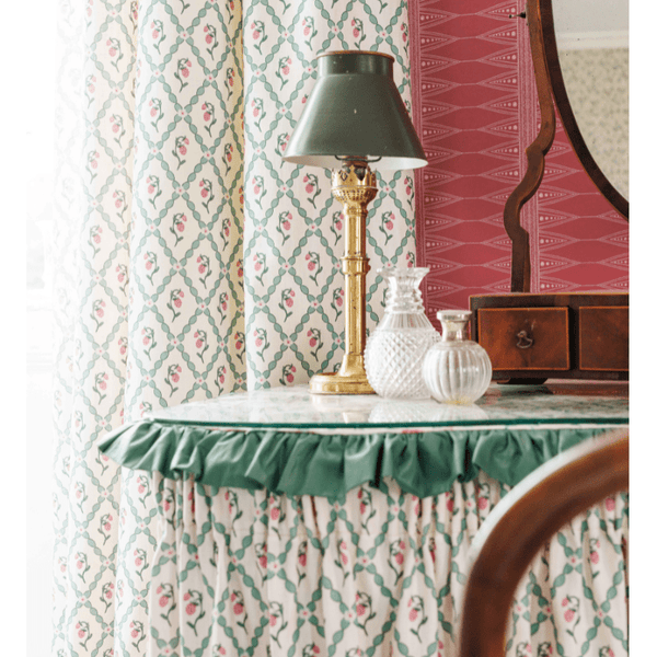 Wild Strawberry Trellis Fabric
