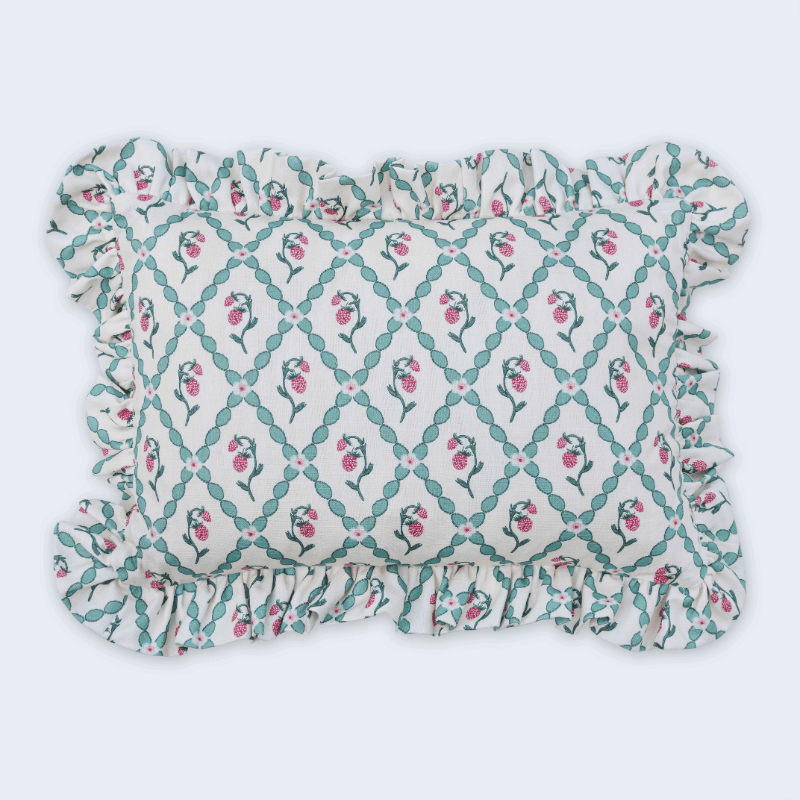 Strawberry Trellis Cushion