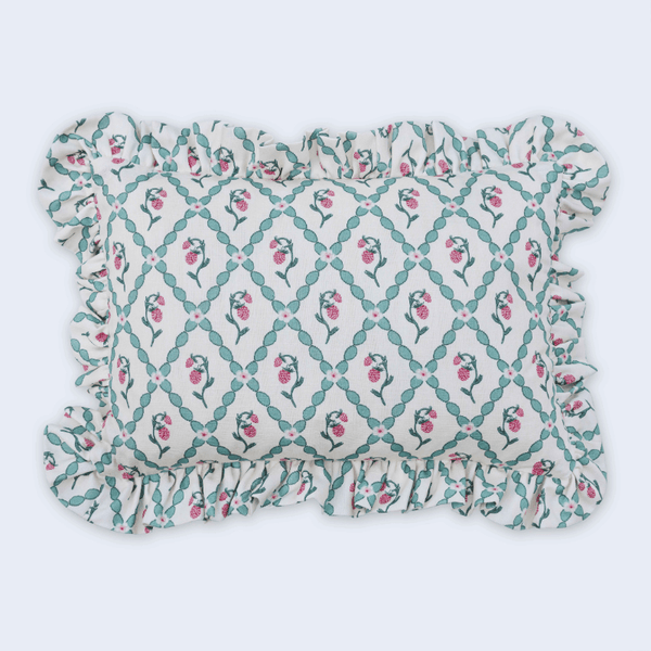 Strawberry Trellis Cushion