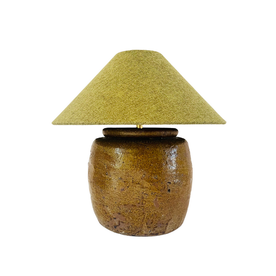 Antique Pottery Lamp