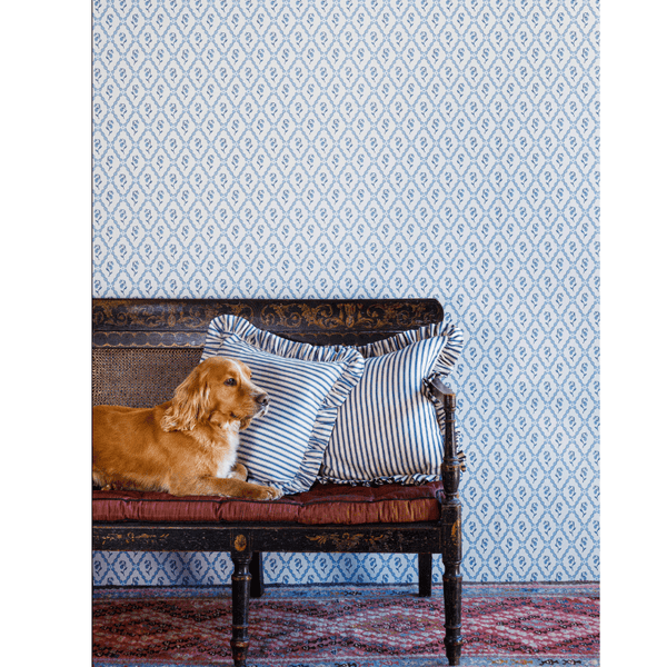 Wild Strawberry Trellis Wallpaper
