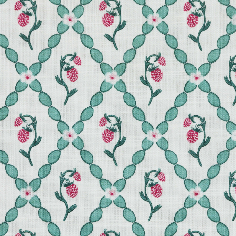 Wild Strawberry Trellis Fabric