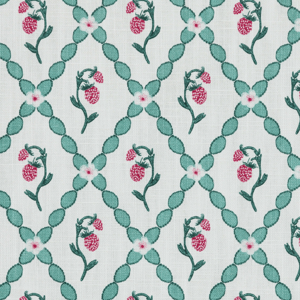 Wild Strawberry Trellis Fabric