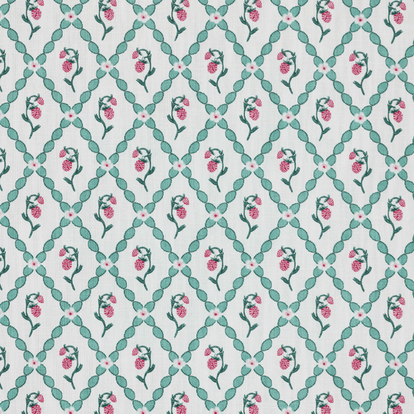 Wild Strawberry Trellis Fabric