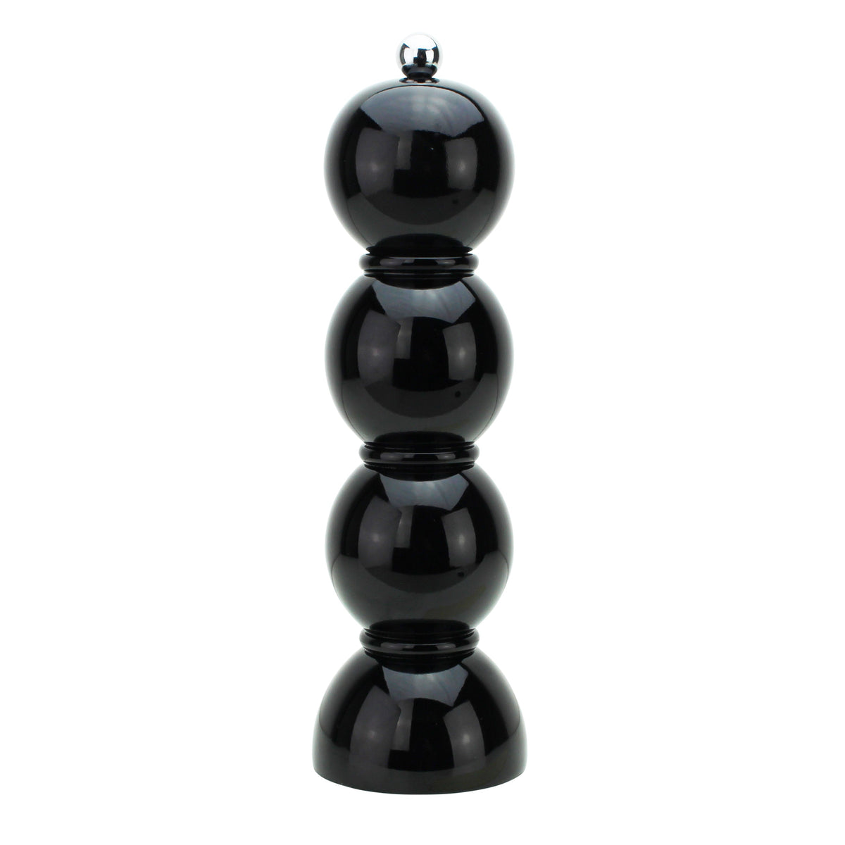 Black Lacquer Bobbin Salt or Pepper Mill Grinder - Addison Ross Ltd UK