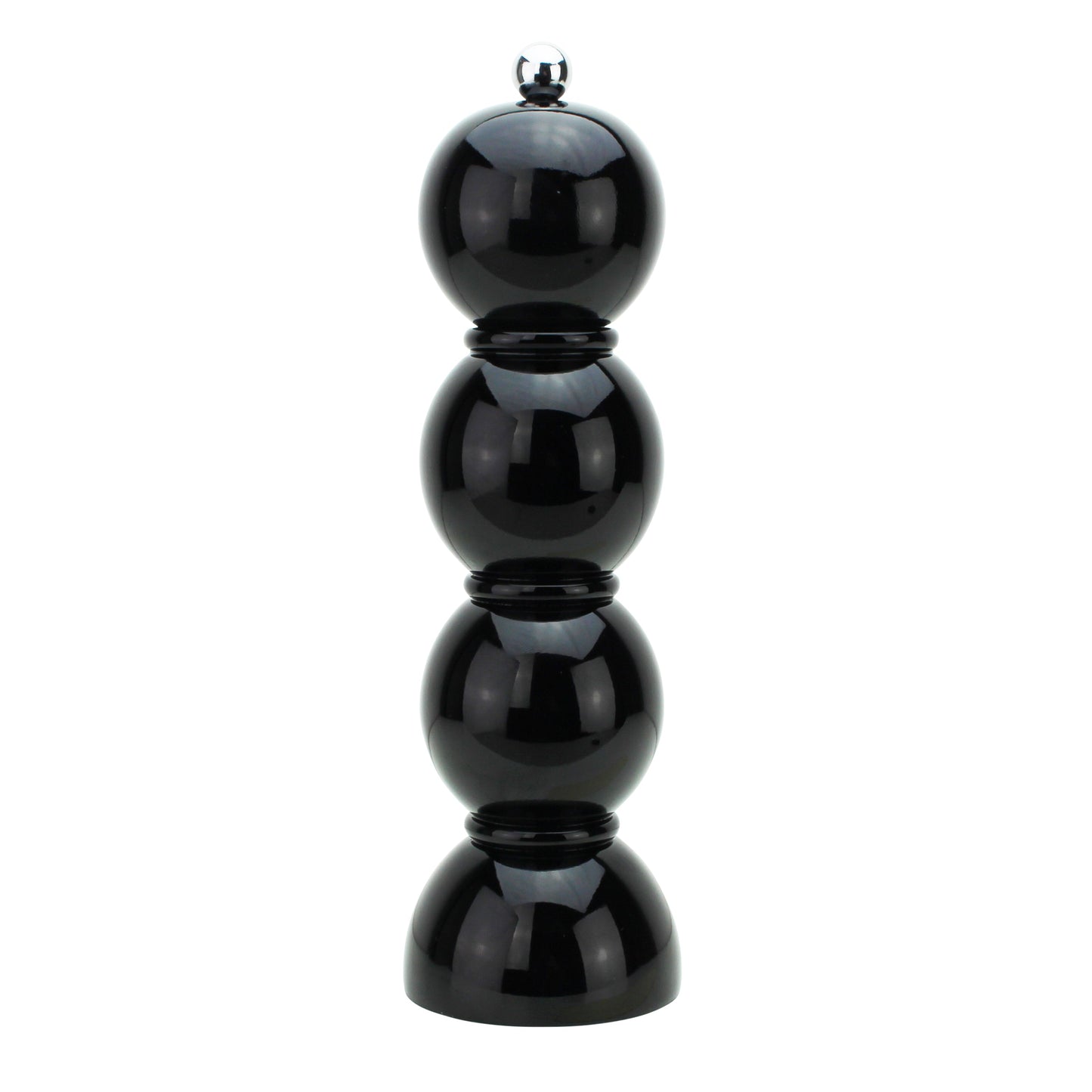 Black Lacquer Bobbin Salt or Pepper Mill Grinder - Addison Ross Ltd UK