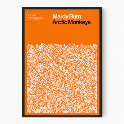 Arctic Monkeys Mardy Bum Song Lyric Print