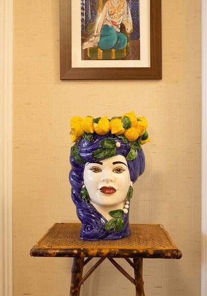 Blu Lemon (Not the White Lotus Variety) Bust Statue - Casa by Josephine Jenno