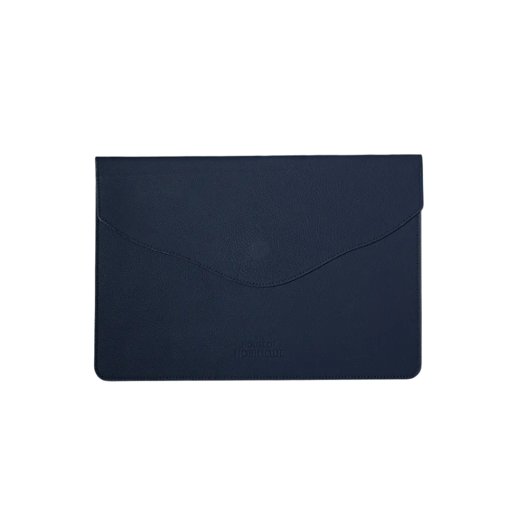 The Leather Envelope Sleeve Deep Blue