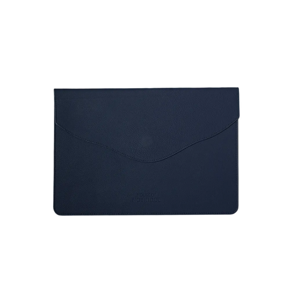 The Leather Envelope Sleeve Deep Blue