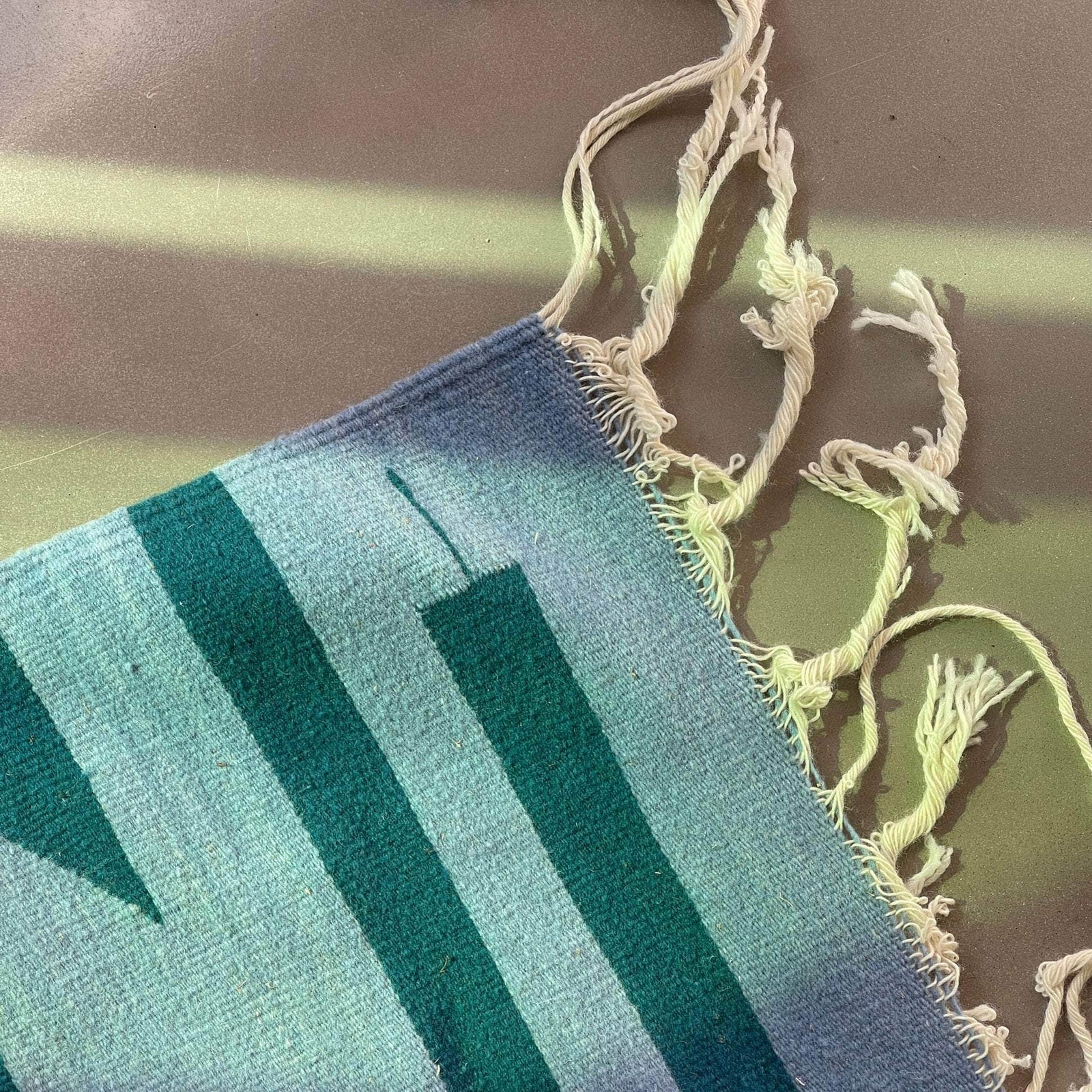 Indie Indigo Dye Handwoven Rug